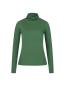 Preview: Rollkragenshirt GOTS - dark green